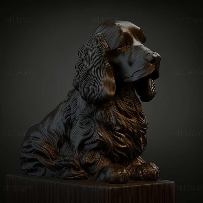 3D model Sussex Spaniel dog (STL)